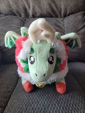 Squishable Mini Festive Dragon NWOT 12" Plush